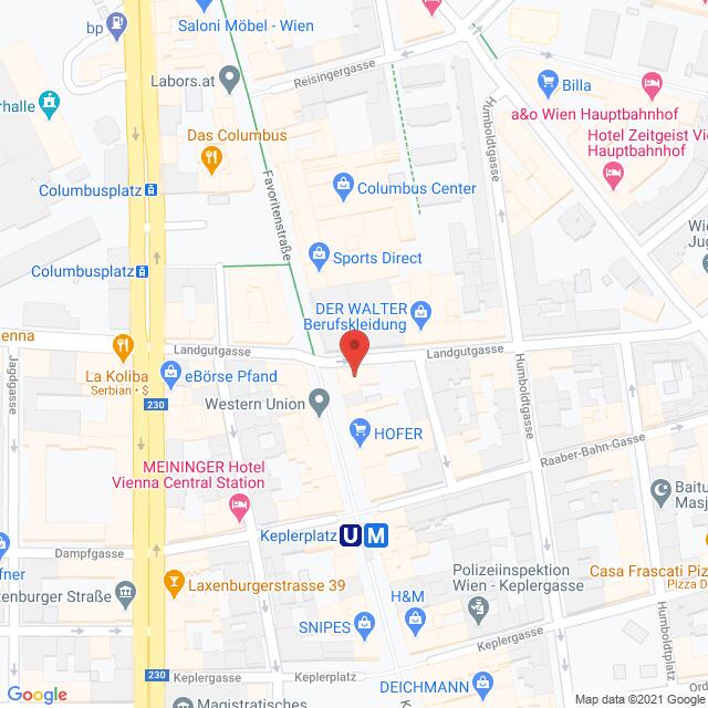 Anfahrtsmappe von Lehrbetrieb Hair Fair nach Hair Fair – Favoritenstraße 77, 1100 Wien – Anfahrtsmappe