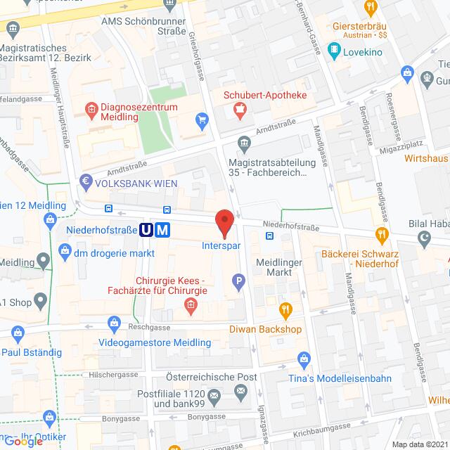 Anfahrtsmappe von Lehrbetrieb Hair Fair nach Hair Fair – Niederhofstraße 23, 1120 Wien – Anfahrtsmappe