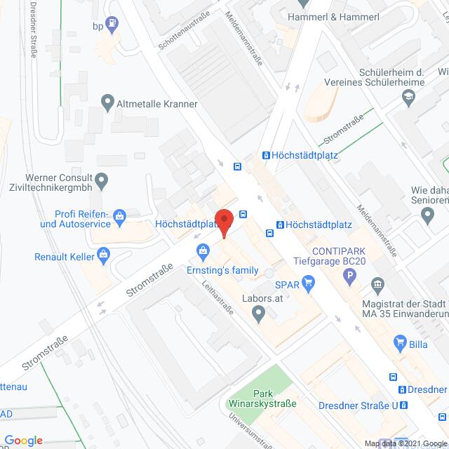 Anfahrtsmappe von Lehrbetrieb Hair Fair nach Hair Fair – Stromstraße 28, 1200 Wien – Anfahrtsmappe