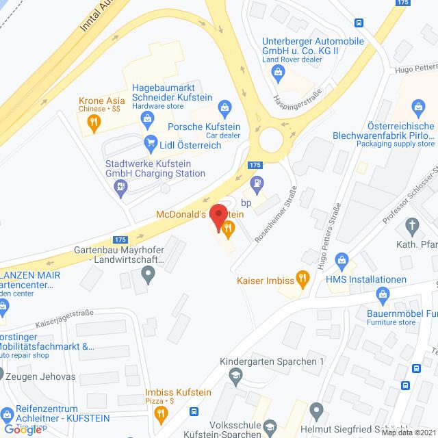 Mcdonalds – Rosenheimer Straße 4, 6332 Kufstein Anfahrtsmappe